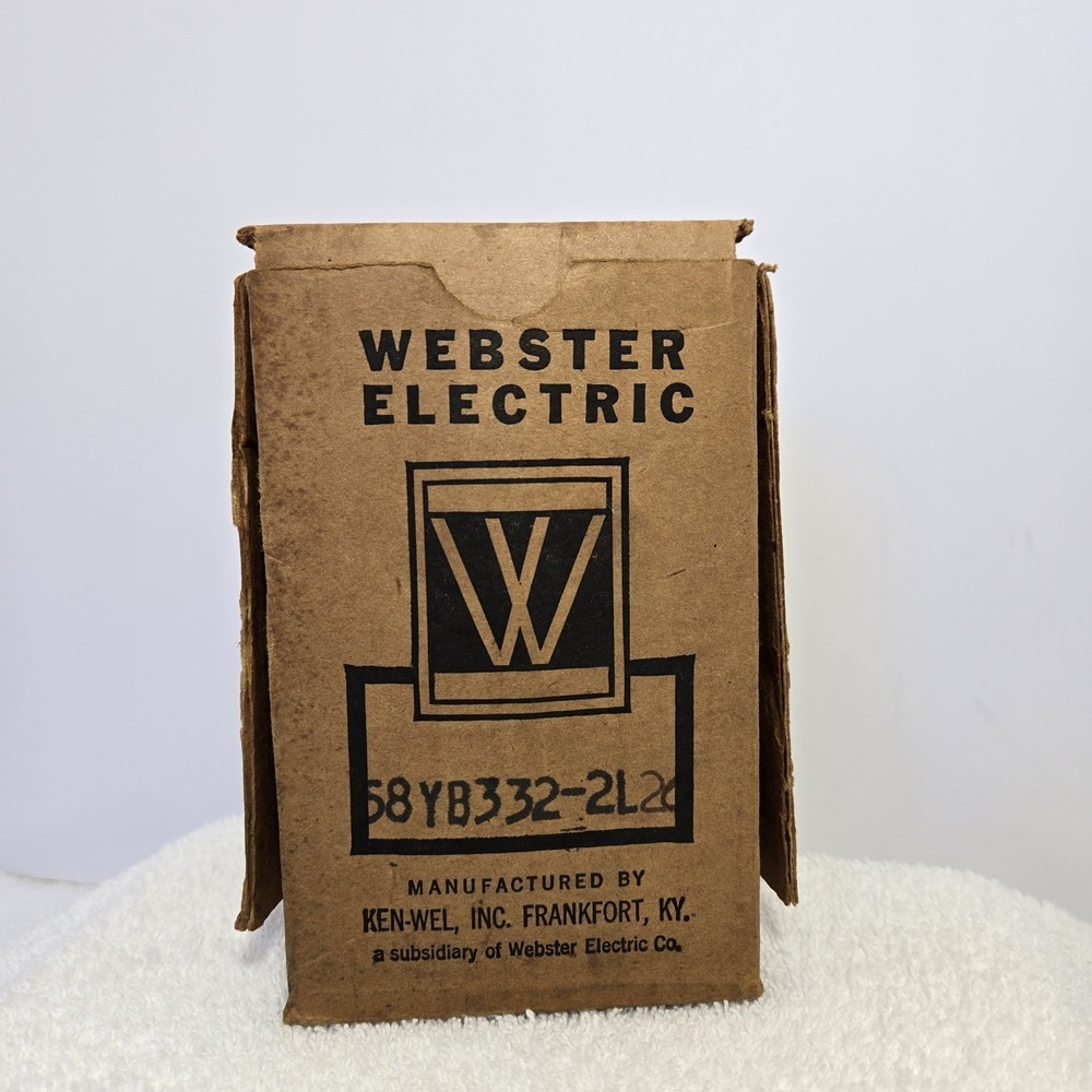 Vtg Webster Electric New Old Stock Pump 58YB332-2L20 Made In USA Original Box
